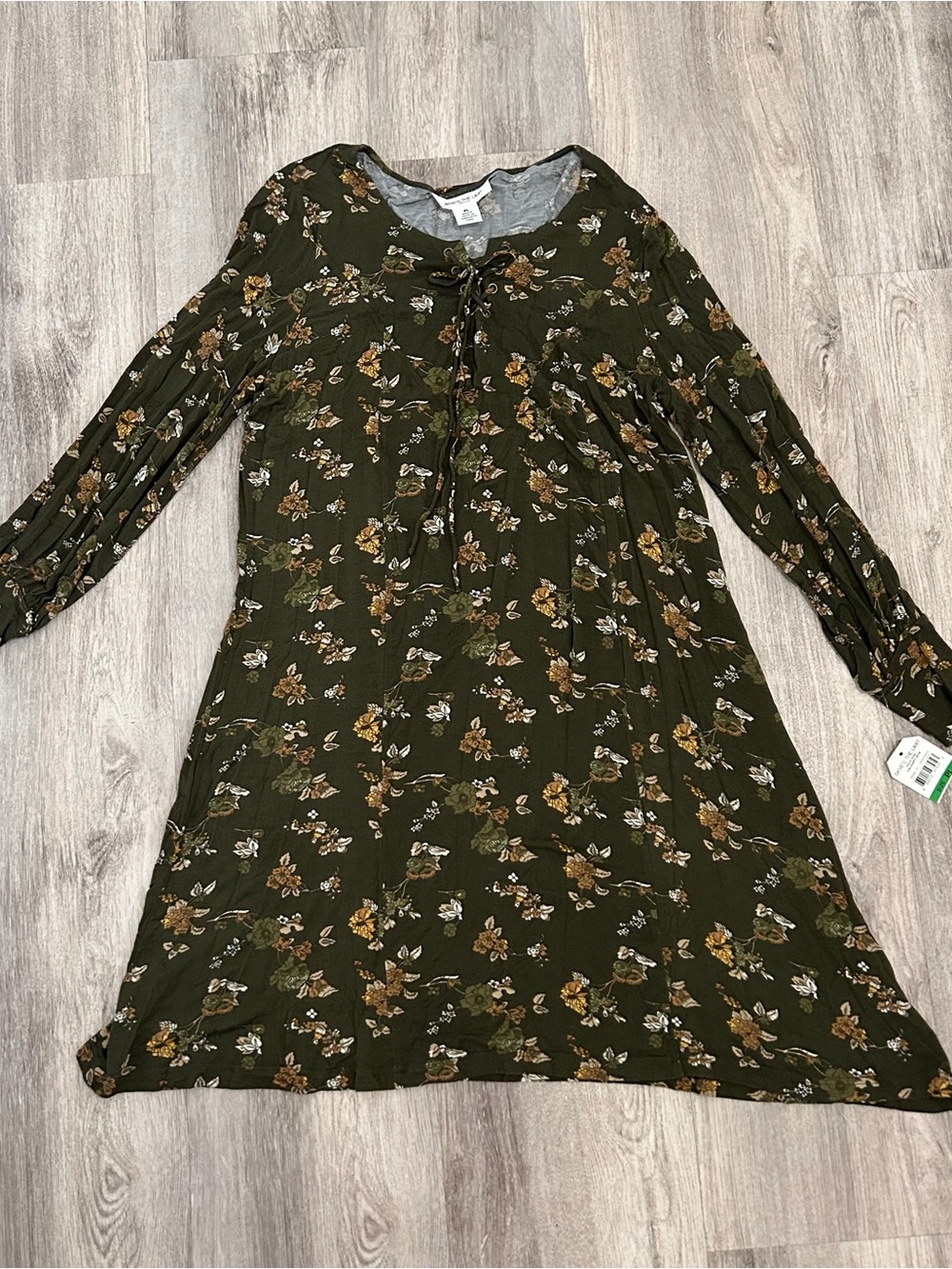 Skyes The Limit Floral Dress Women PL Green Ren Faire Forest Fairy Cottage Boho